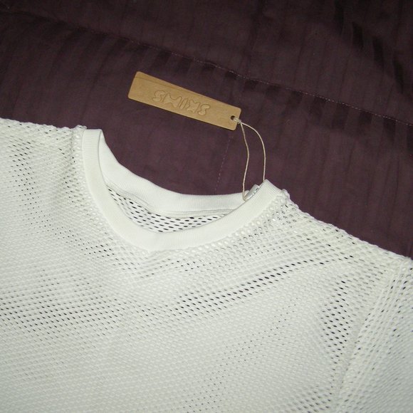 NWT 4X Skims Sport Perforated Seamless Cropped T-Shirt - Picture 3 of 7